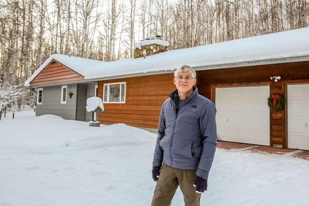 Vince Meurlott on-site at an Alaskan home inspection